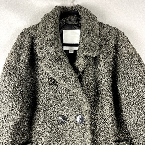 Anthropologie Gray Textured Coat, XL - Picture 2 of 13